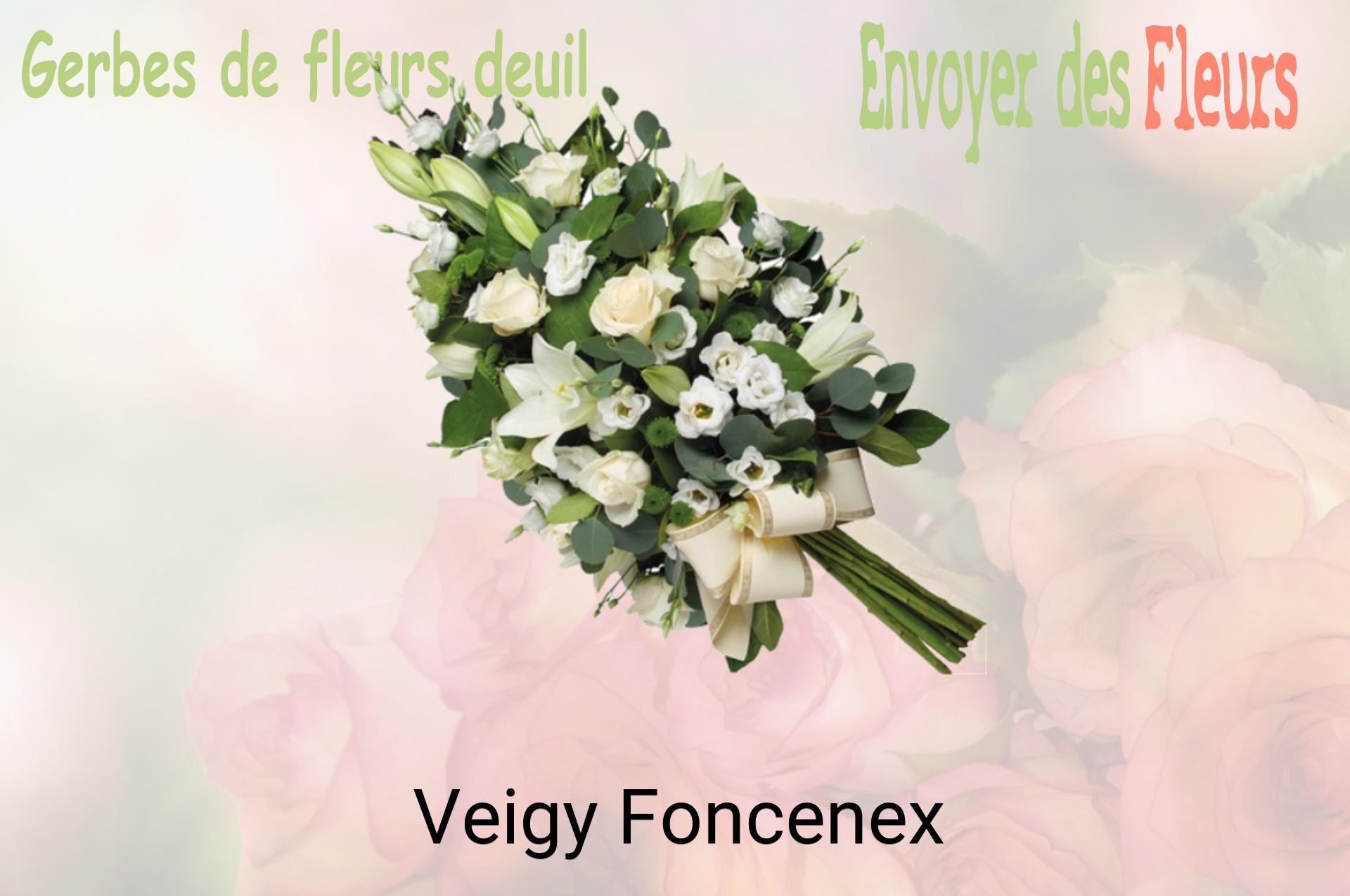 Gerbe de fleurs de deuil livrée à Veigy-Foncenex